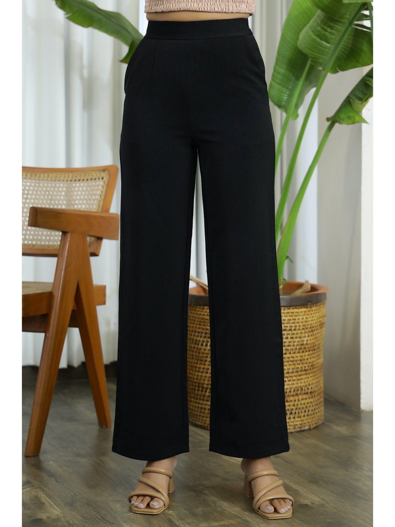 firefly high waist pants- black