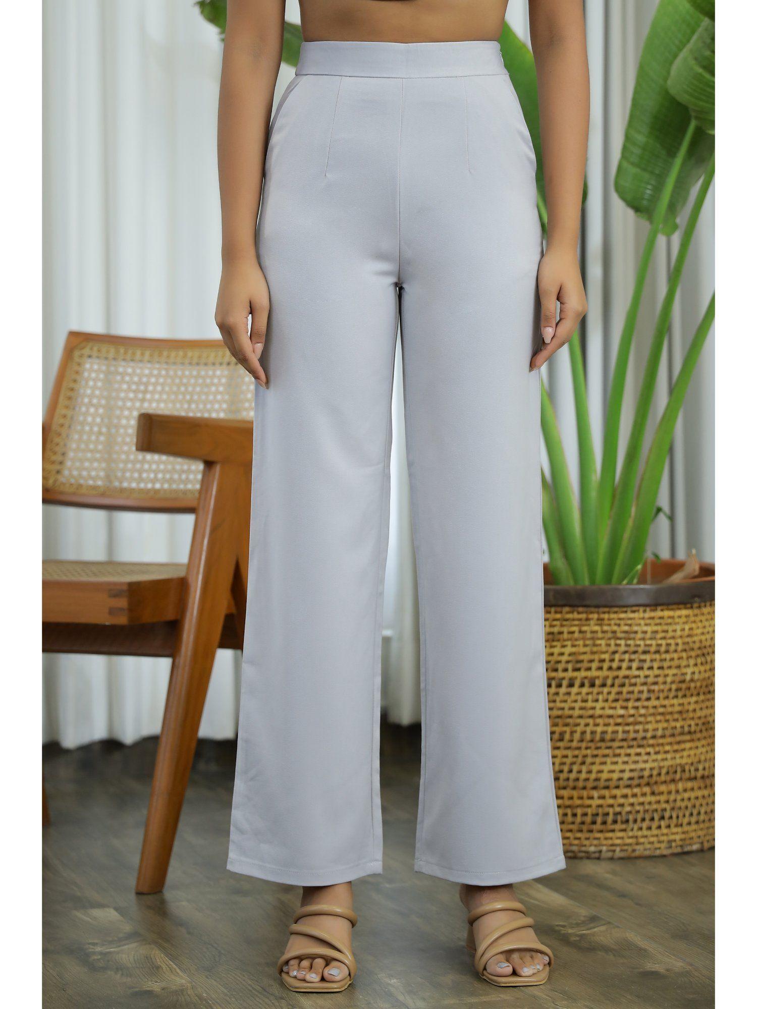 firefly high waist pants- light grey