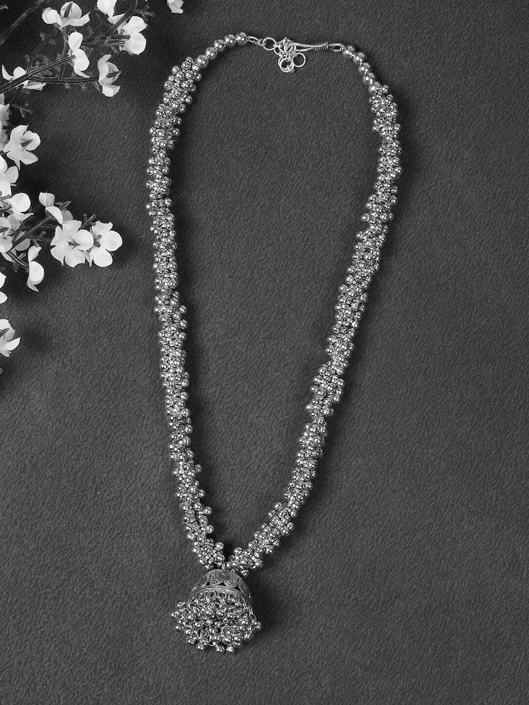 firoza brass statement necklace
