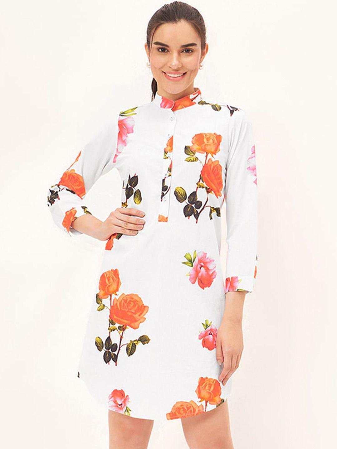 first resort by ramola bachchan floral print shirt dress