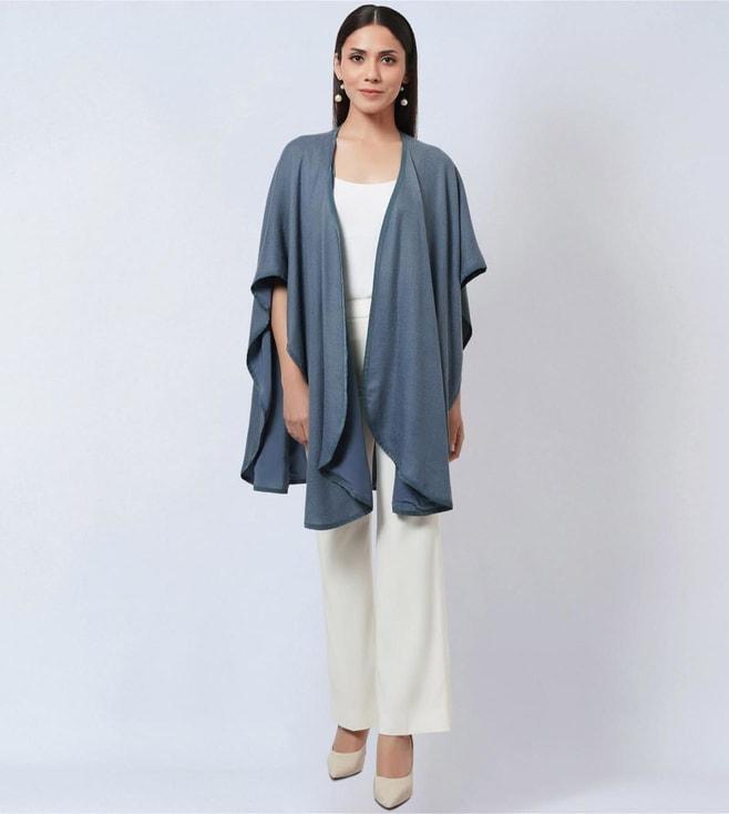 first resort by ramola bachchan grey cashmere cape