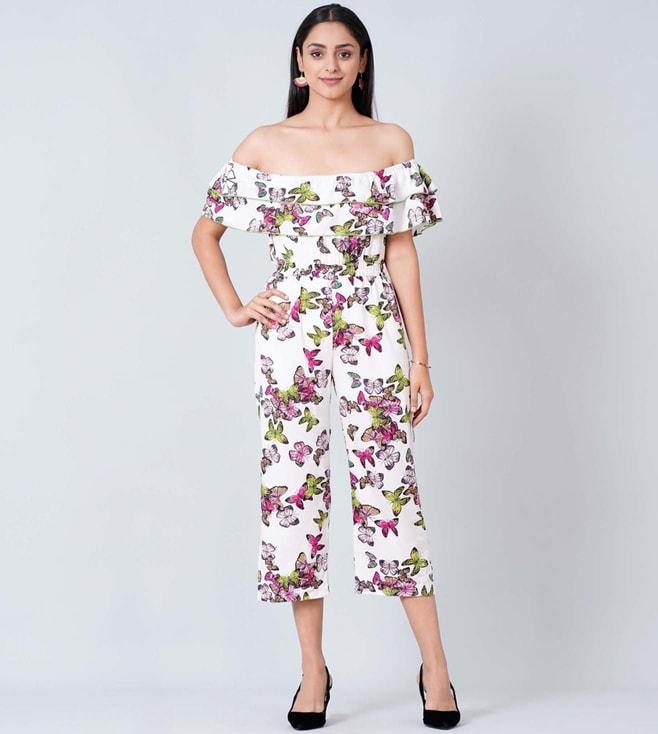 first resort by ramola bachchan multicoloured ruffled jumpsuit