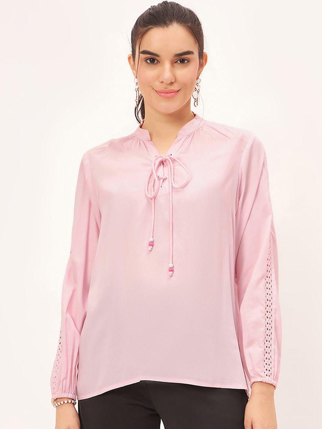 first resort by ramola bachchan tie-up neck top