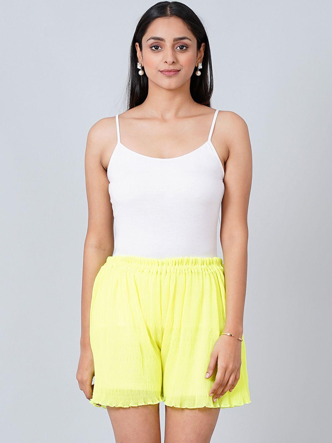 first resort by ramola bachchan women mid rise loose shorts