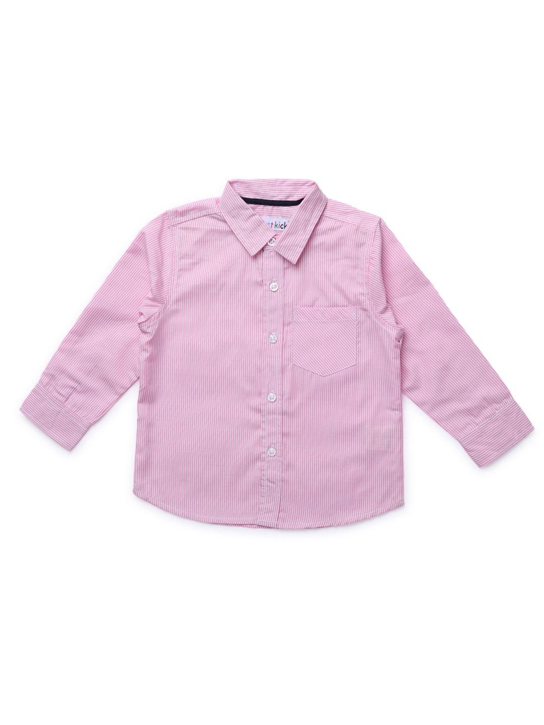 first kick boys pink formal shirt