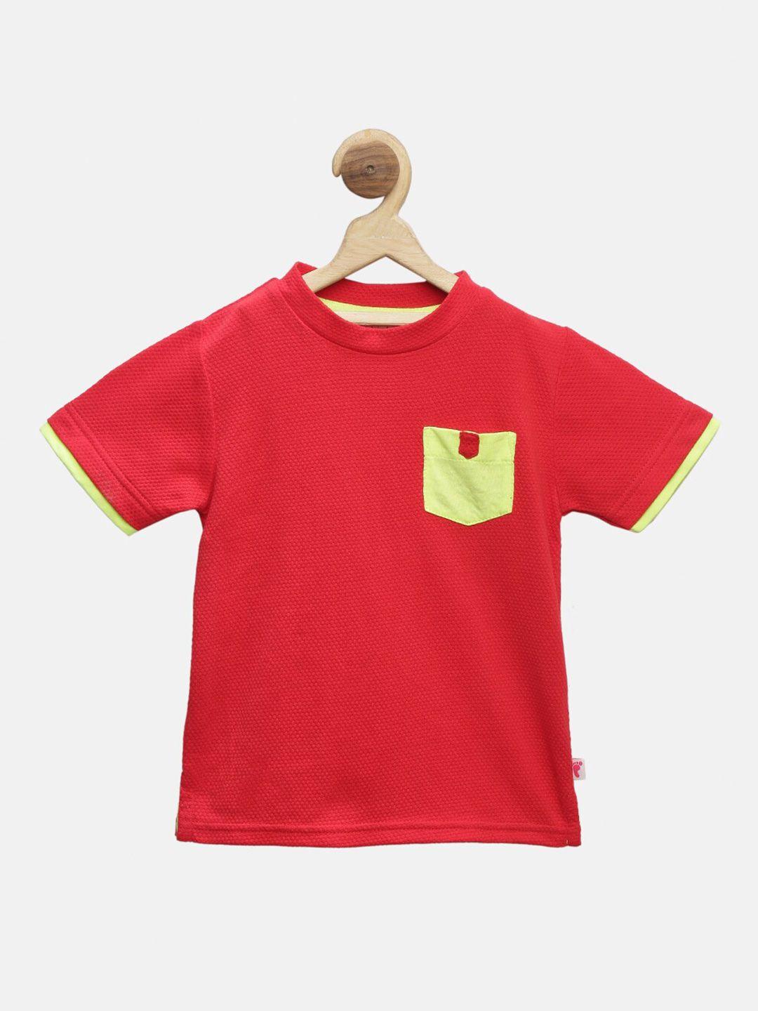 first kick boys red pockets t-shirt