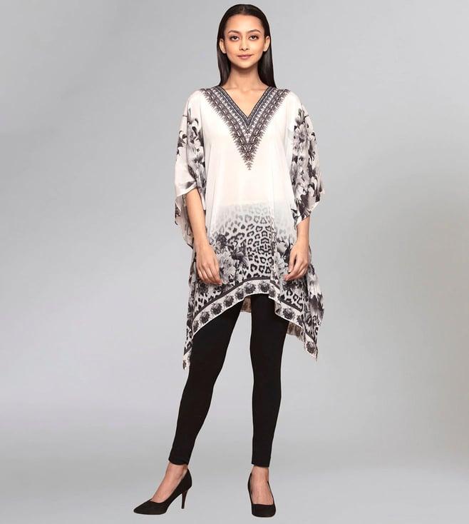 first resort by ramola bachchan beige floral tunic kaftan