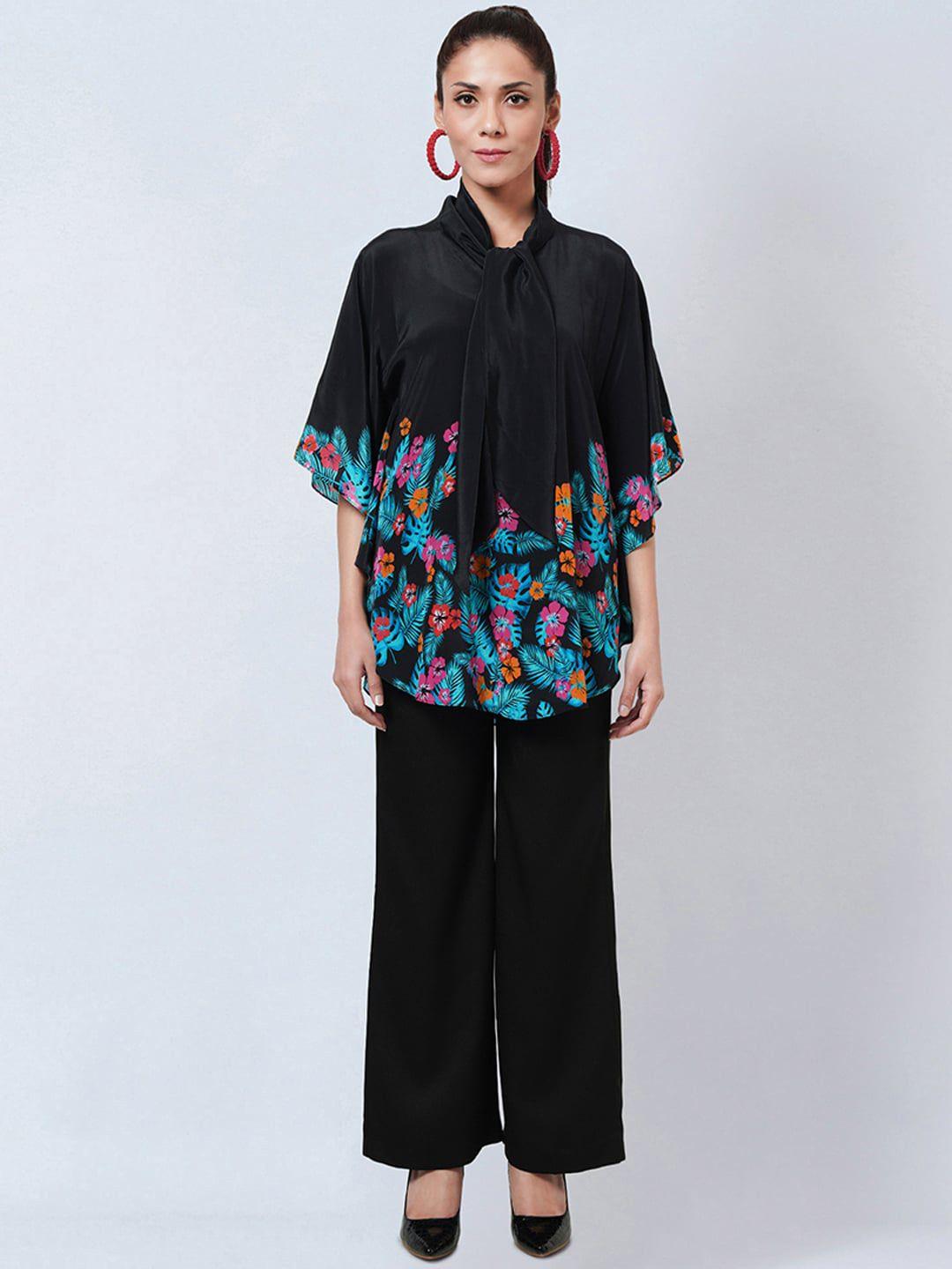 first resort by ramola bachchan bow-tie top & trousers co-ords
