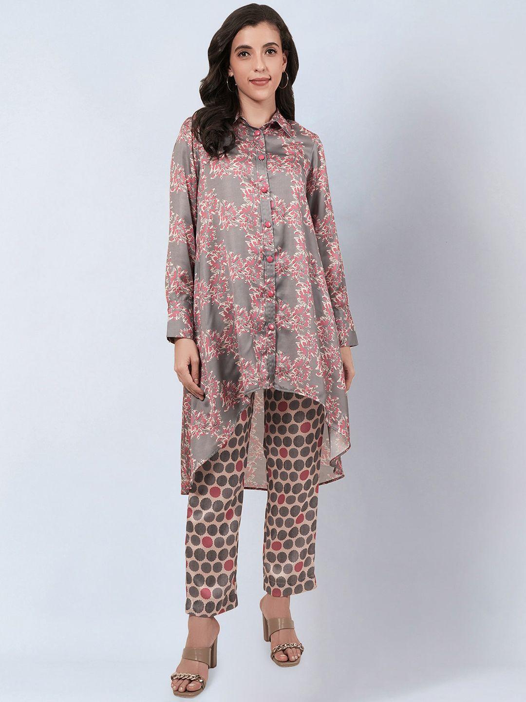 first resort by ramola bachchan floral printed tunic with trousers