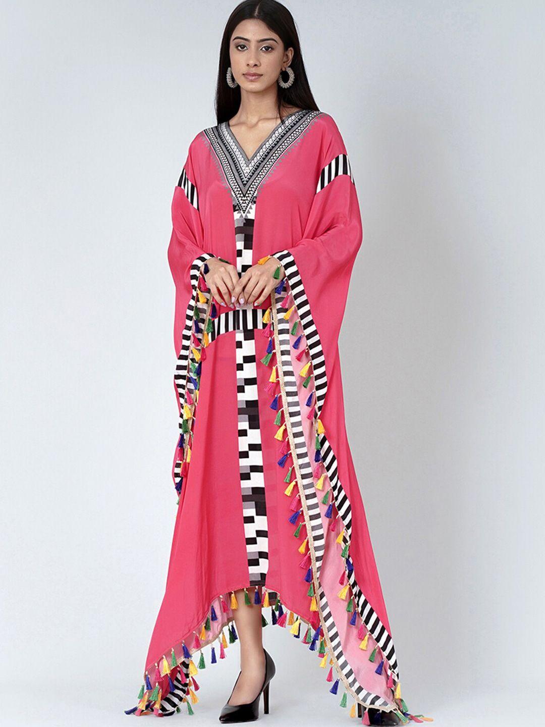 first resort by ramola bachchan geometric printed crepe maxi dress