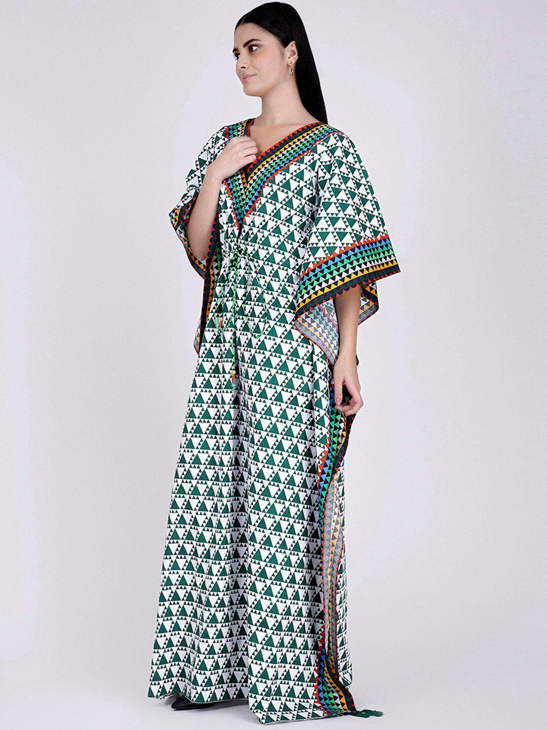 first resort by ramola bachchan green floral print maxi dress