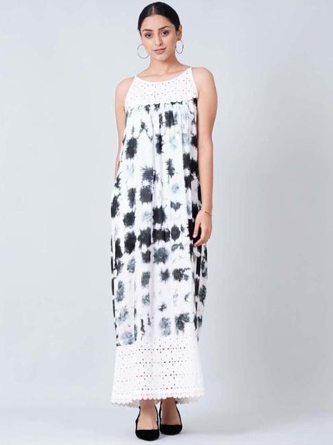 first resort by ramola bachchan indigo boho slip dress