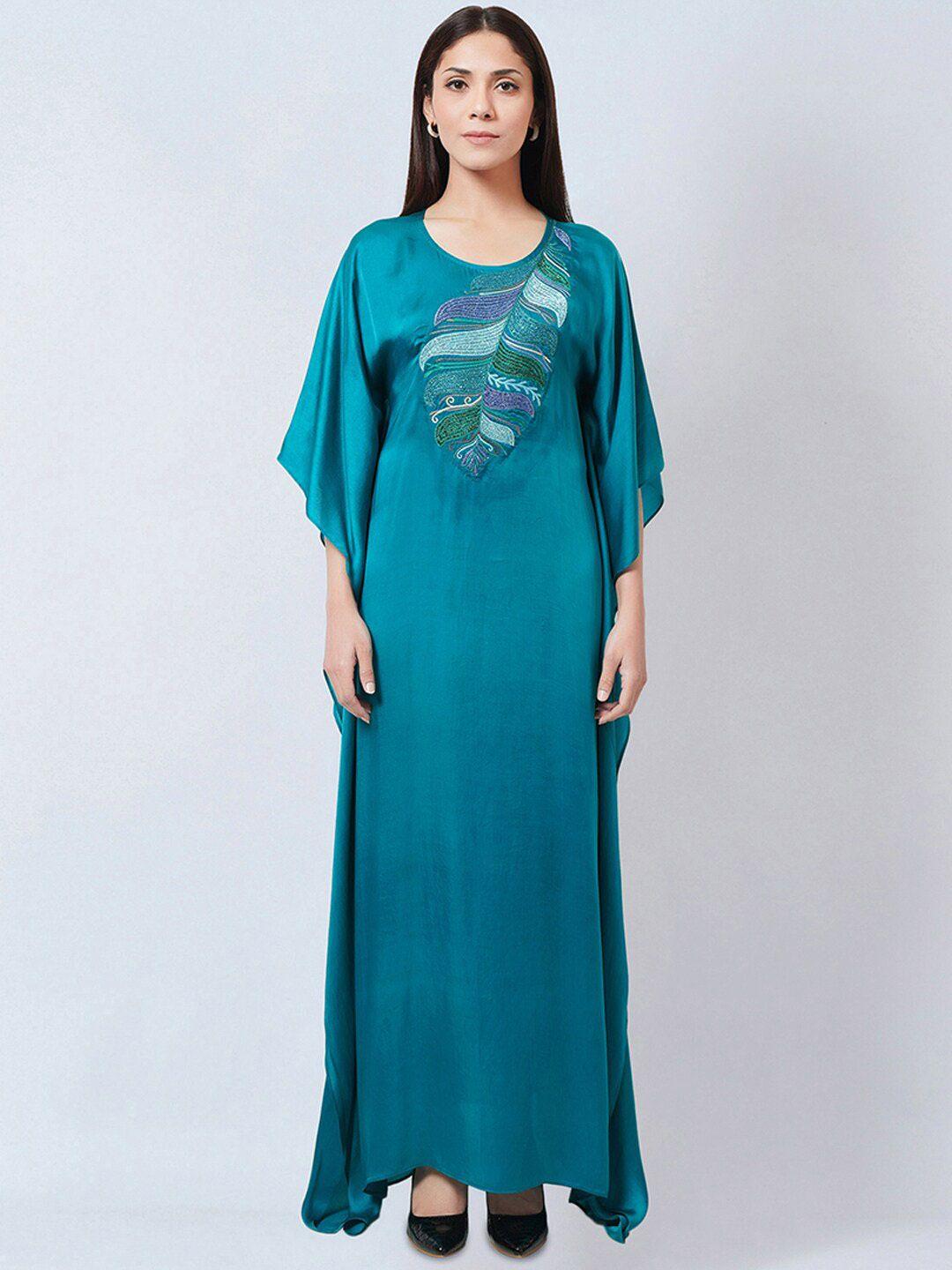 first resort by ramola bachchan kimono sleeves kaftan dress