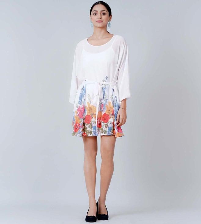 first resort by ramola bachchan multicoloured floral dress