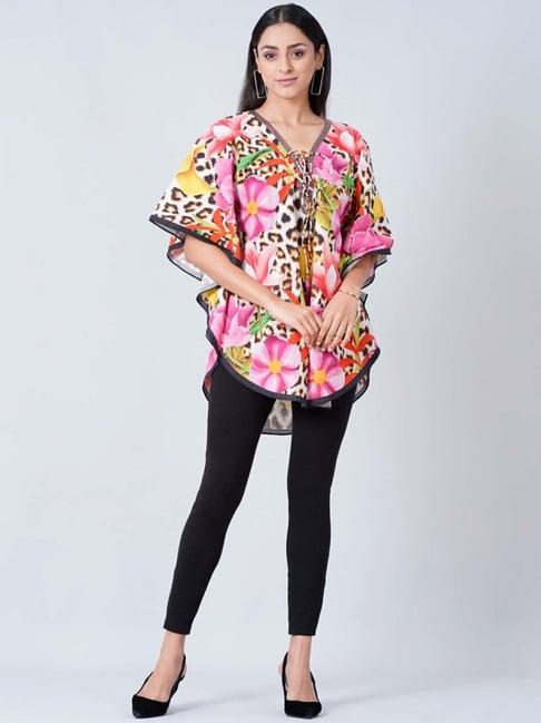 first resort by ramola bachchan multicoloured floral tunic