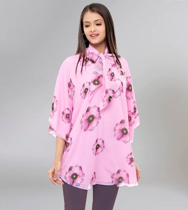 first resort by ramola bachchan pink floral top