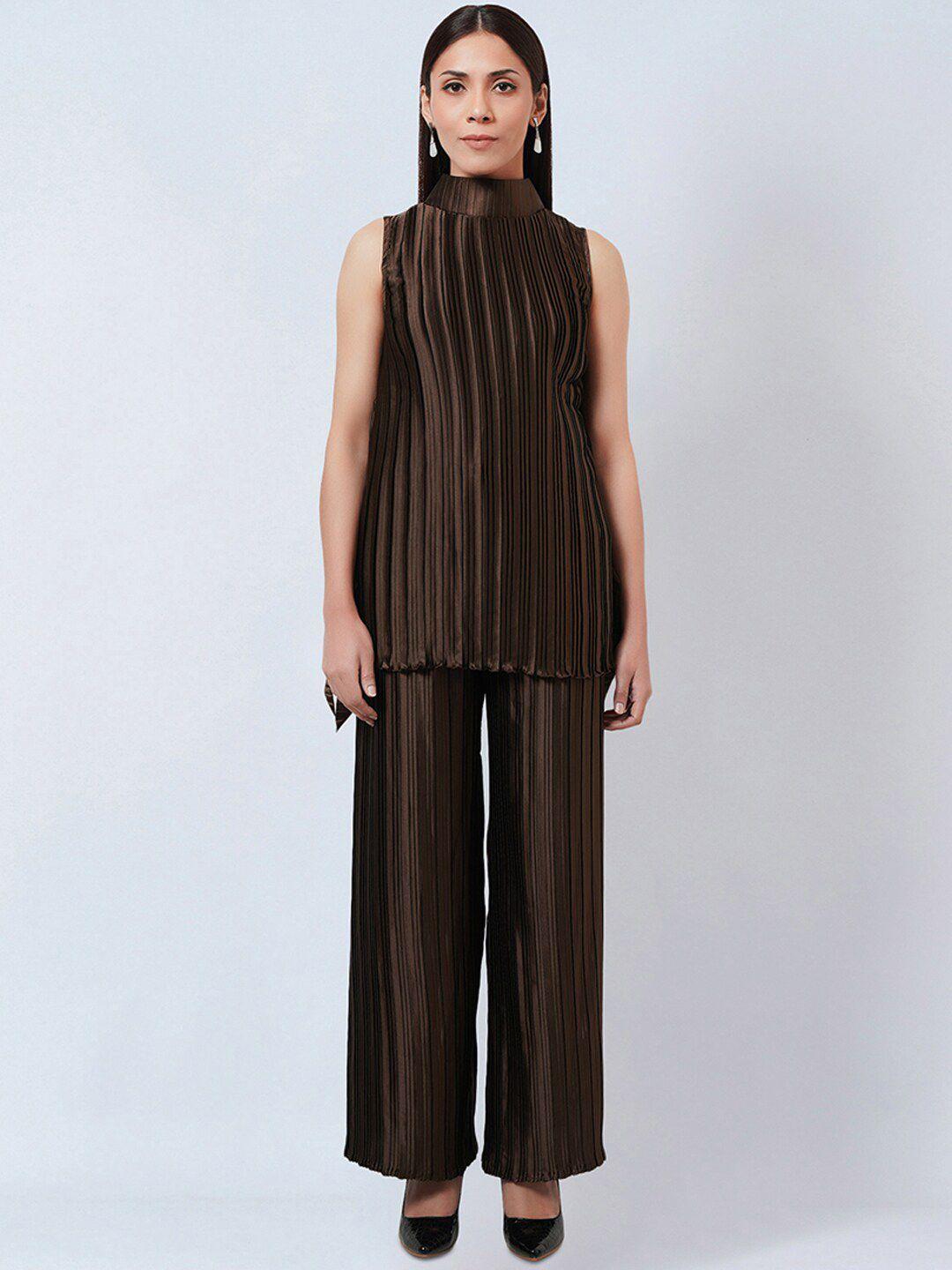 first resort by ramola bachchan pleated top with palazzos