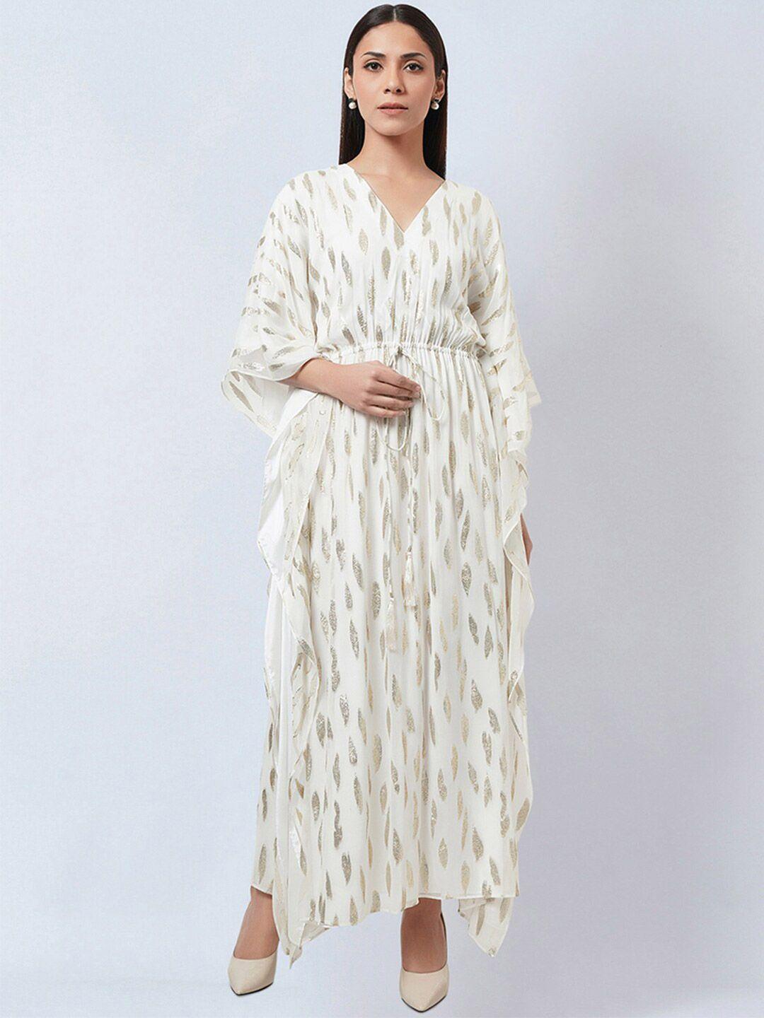 first resort by ramola bachchan printed georgette maxi dress