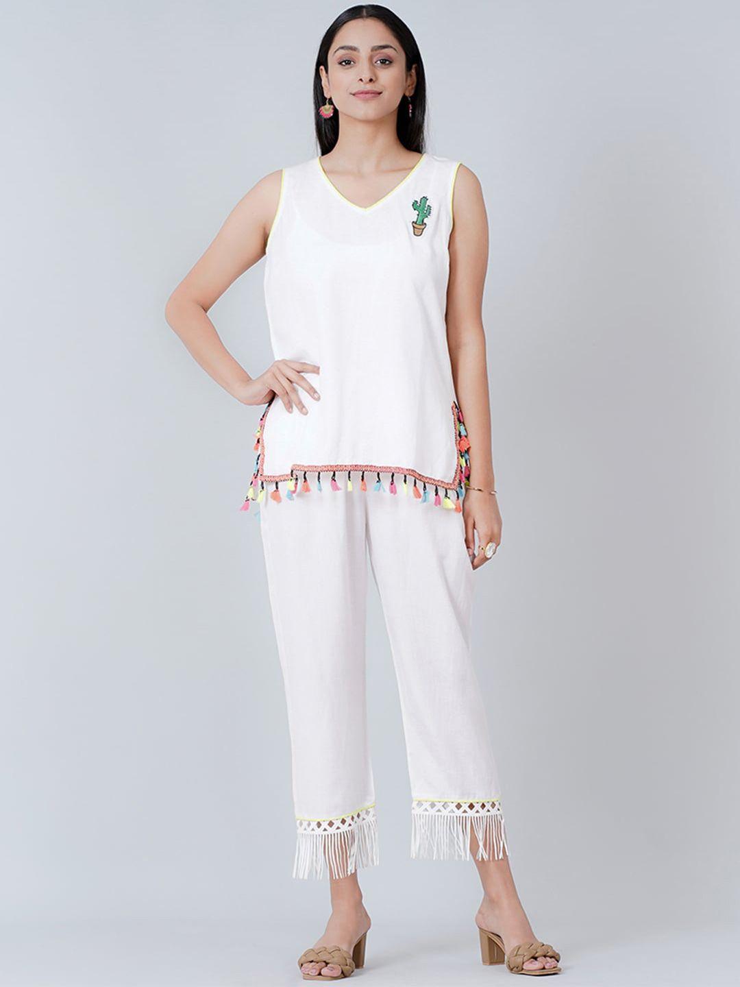 first resort by ramola bachchan top & trouser co-ords
