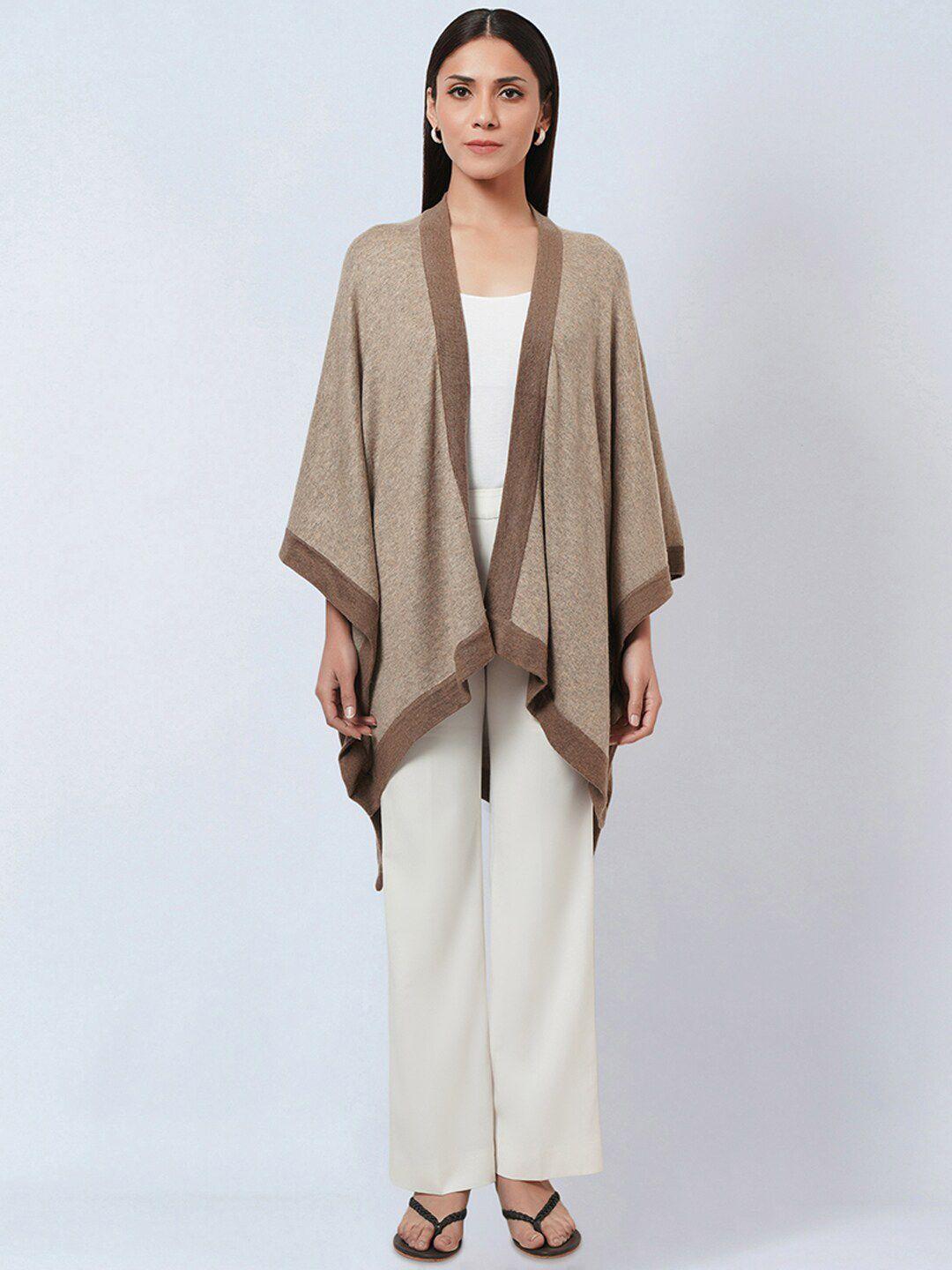 first resort by ramola bachchan women cashmere cape open front shrug