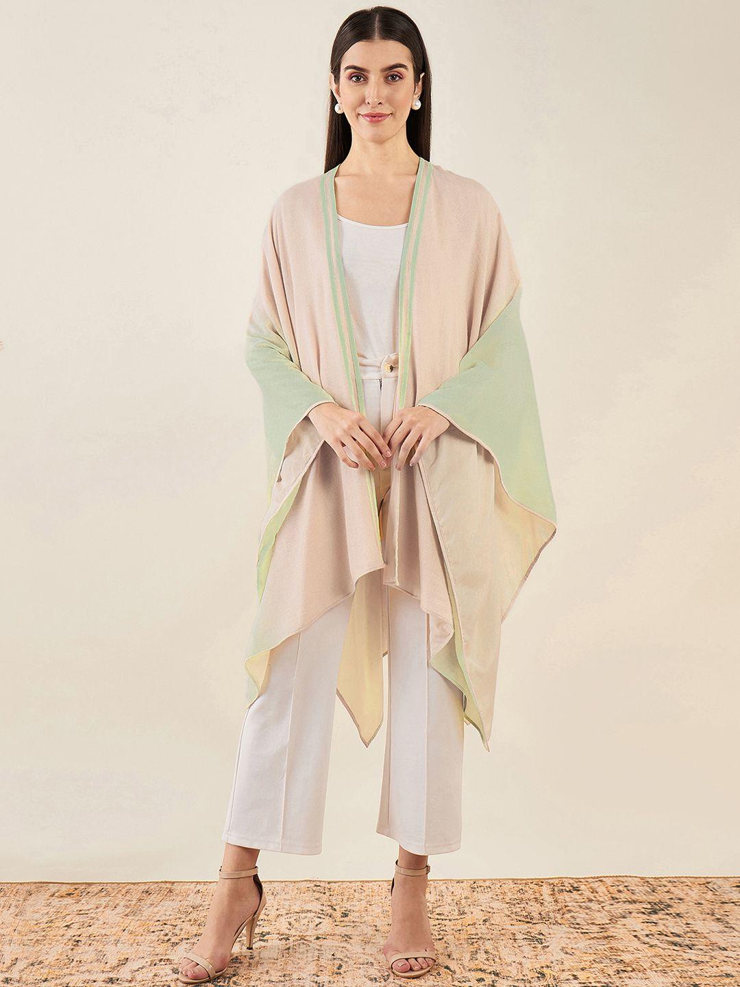 first resort by ramola bachchan women ombre cashmere longline shrug