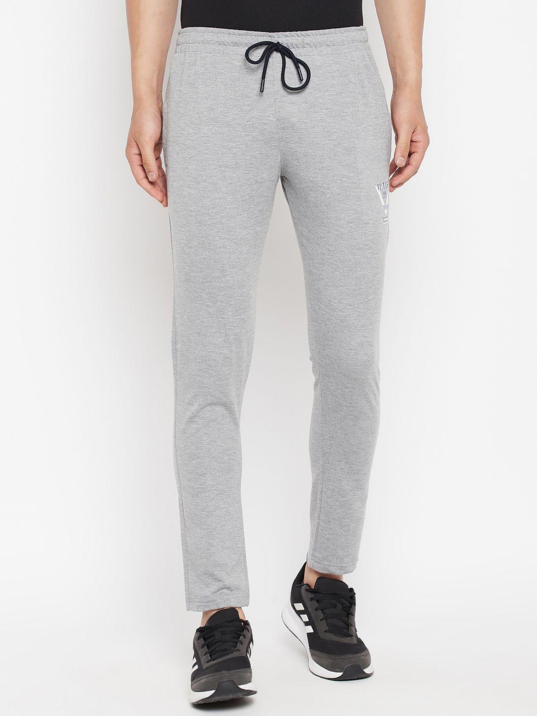 firstkrush men grey solid cotton track pants