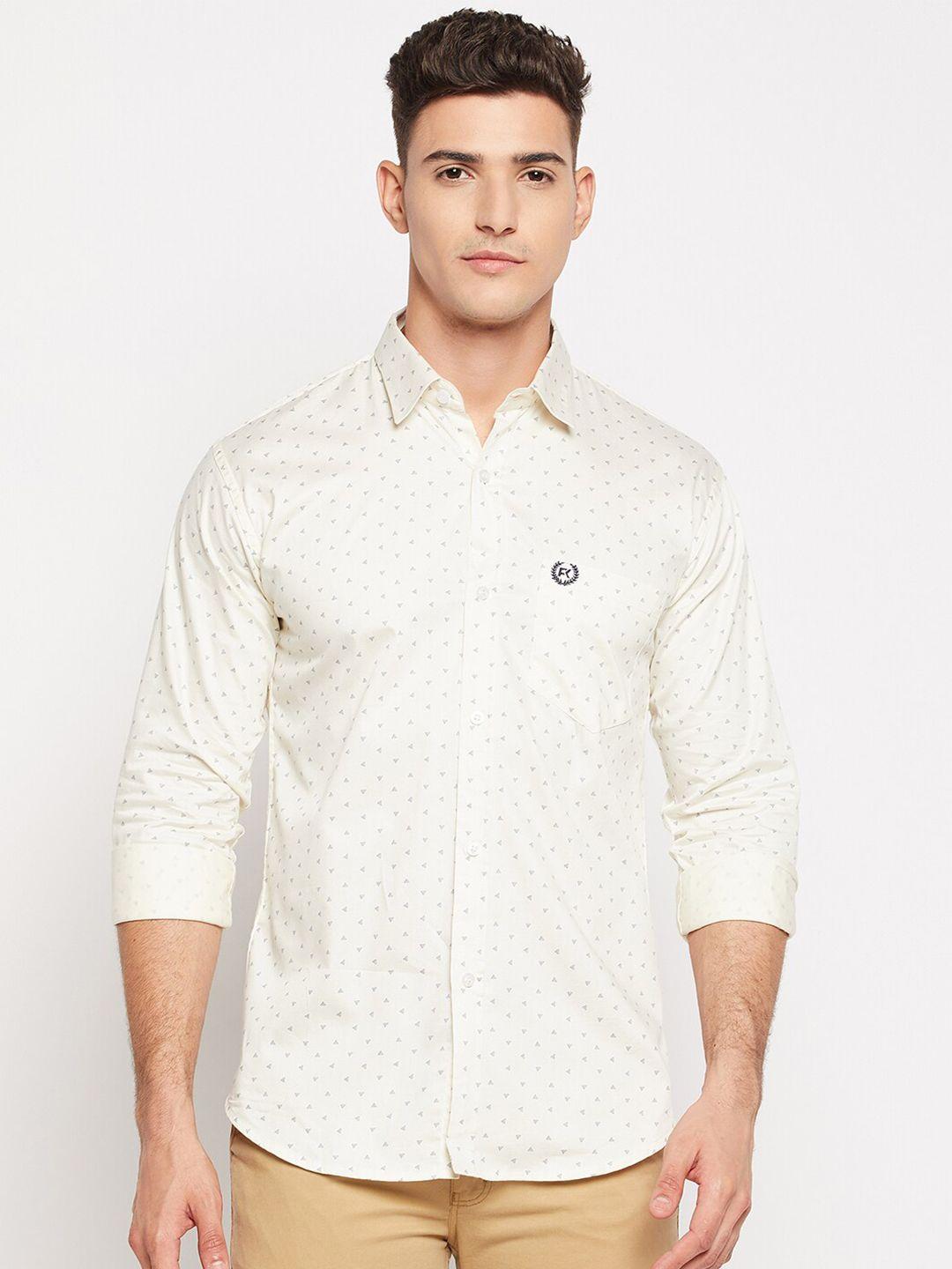 firstkrush micro disty printed cotton casual shirt
