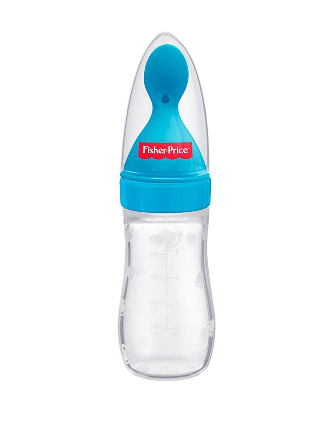 fisher-price kids blue squeezy silicone food feeder 125ml