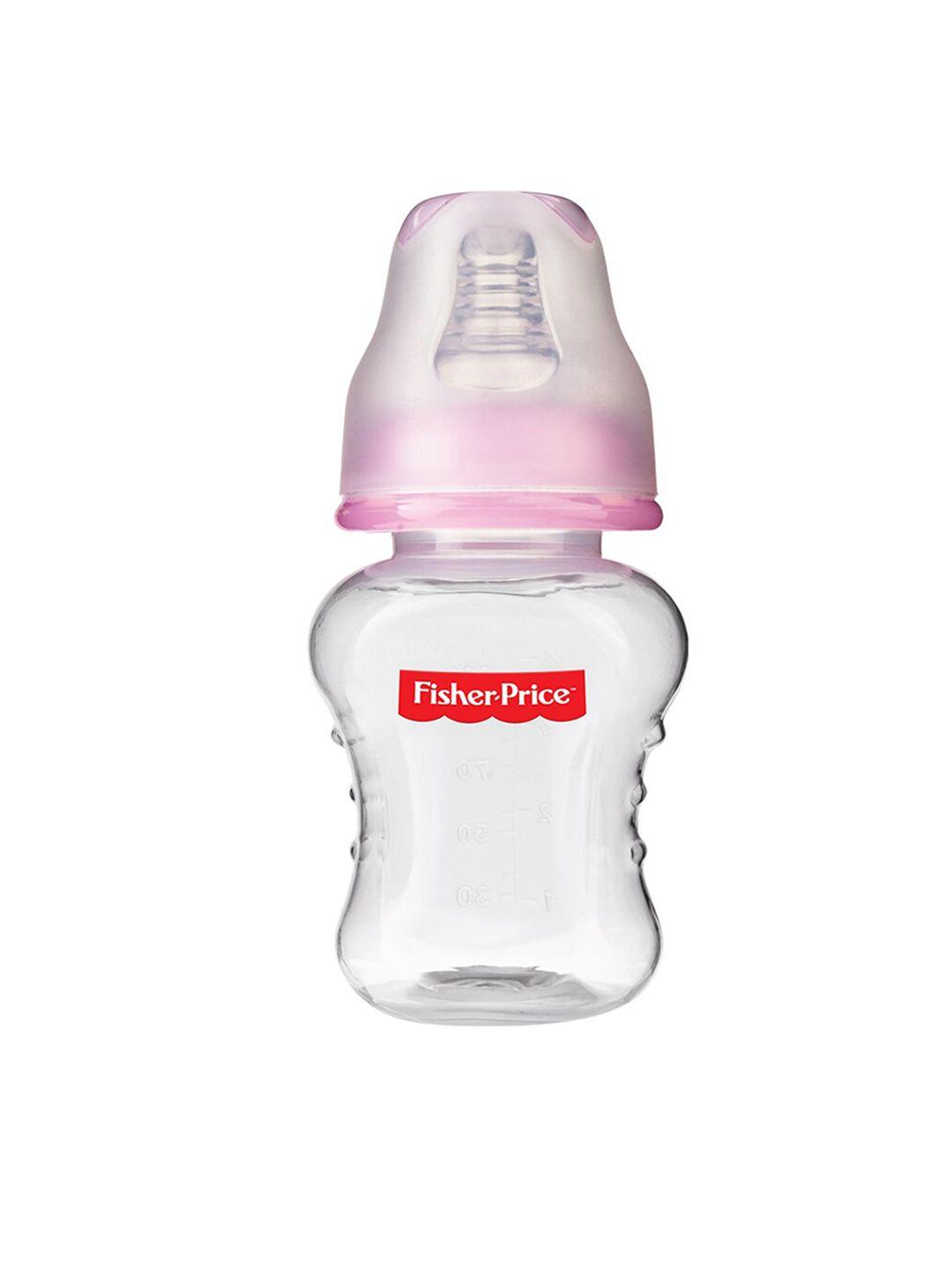 fisher-price unisex kids pink ultra care regular neck baby feeding bottle 60ml