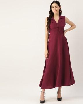 fit & flare maxi dress