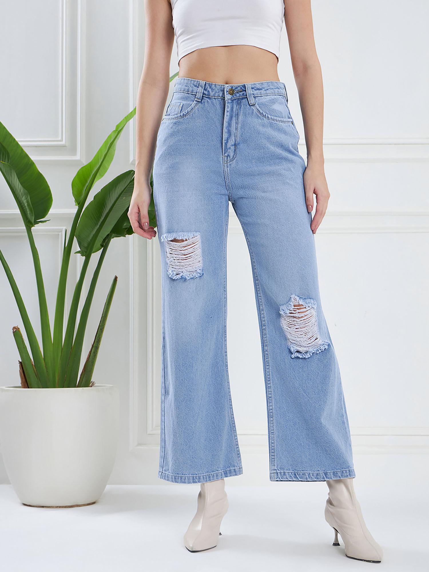 fit & flared denim