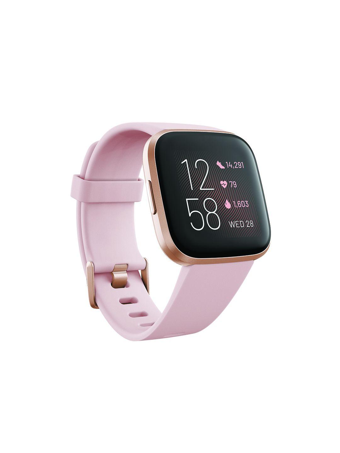 fitbit unisex rose versa 2 smartwatch with heart rate alexa & bluetooth