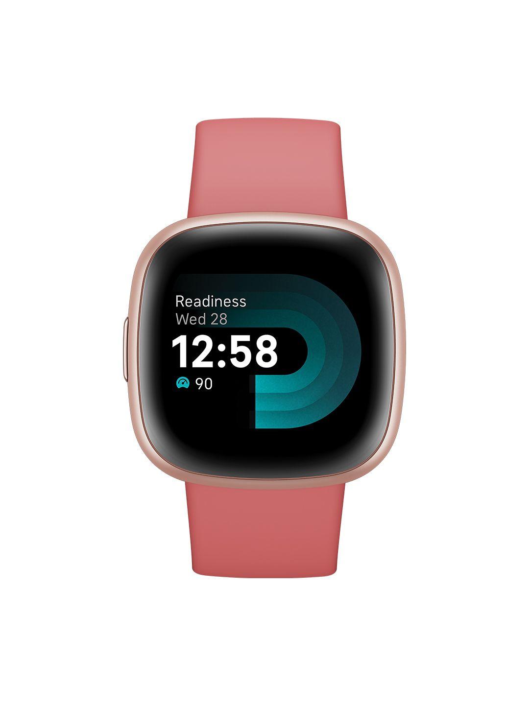 fitbit versa 4 fitness watch with daily readiness + sleep score + call + alexa