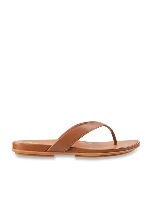 fitflop women's tan thong sandals