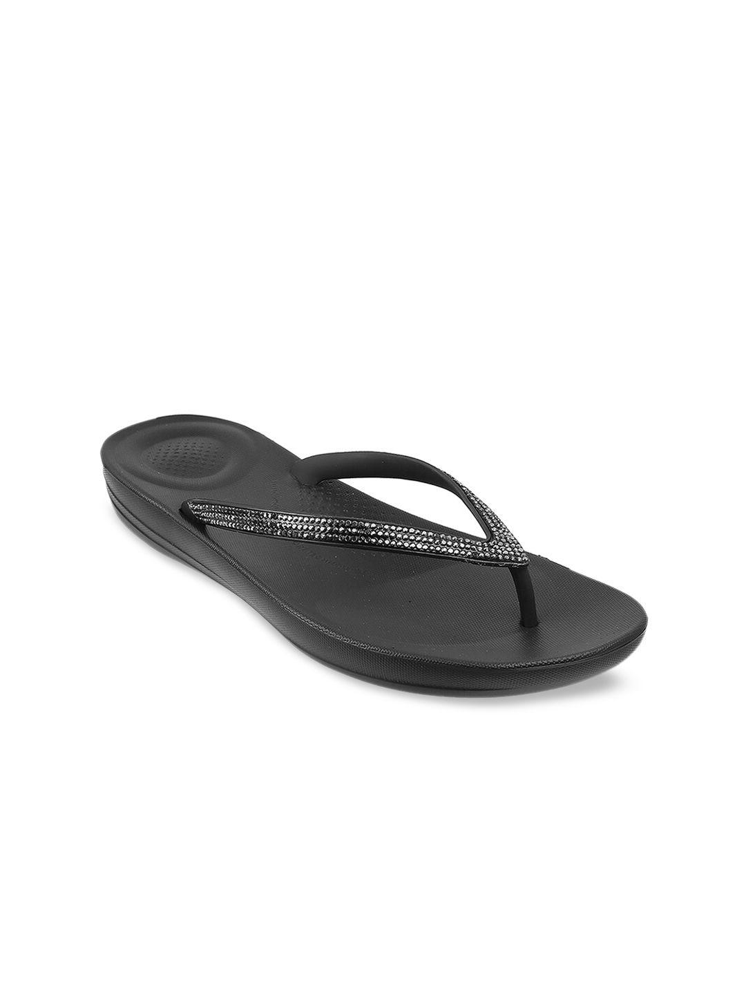 fitflop women black embellished flats