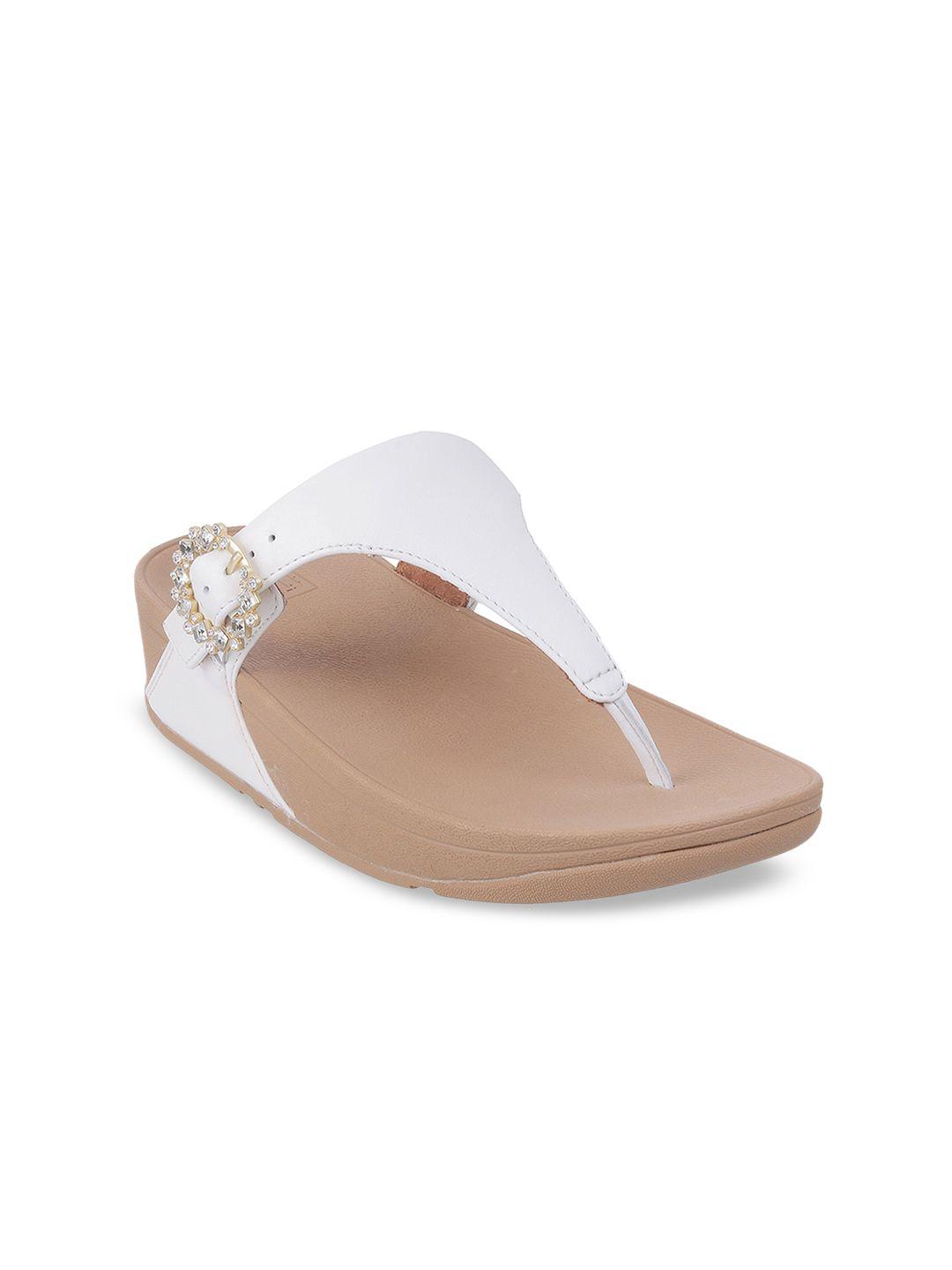 fitflop women white leather comfort sandals