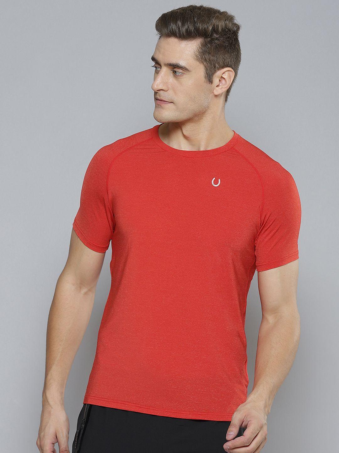 fitkin men red anti odour gym t-shirt