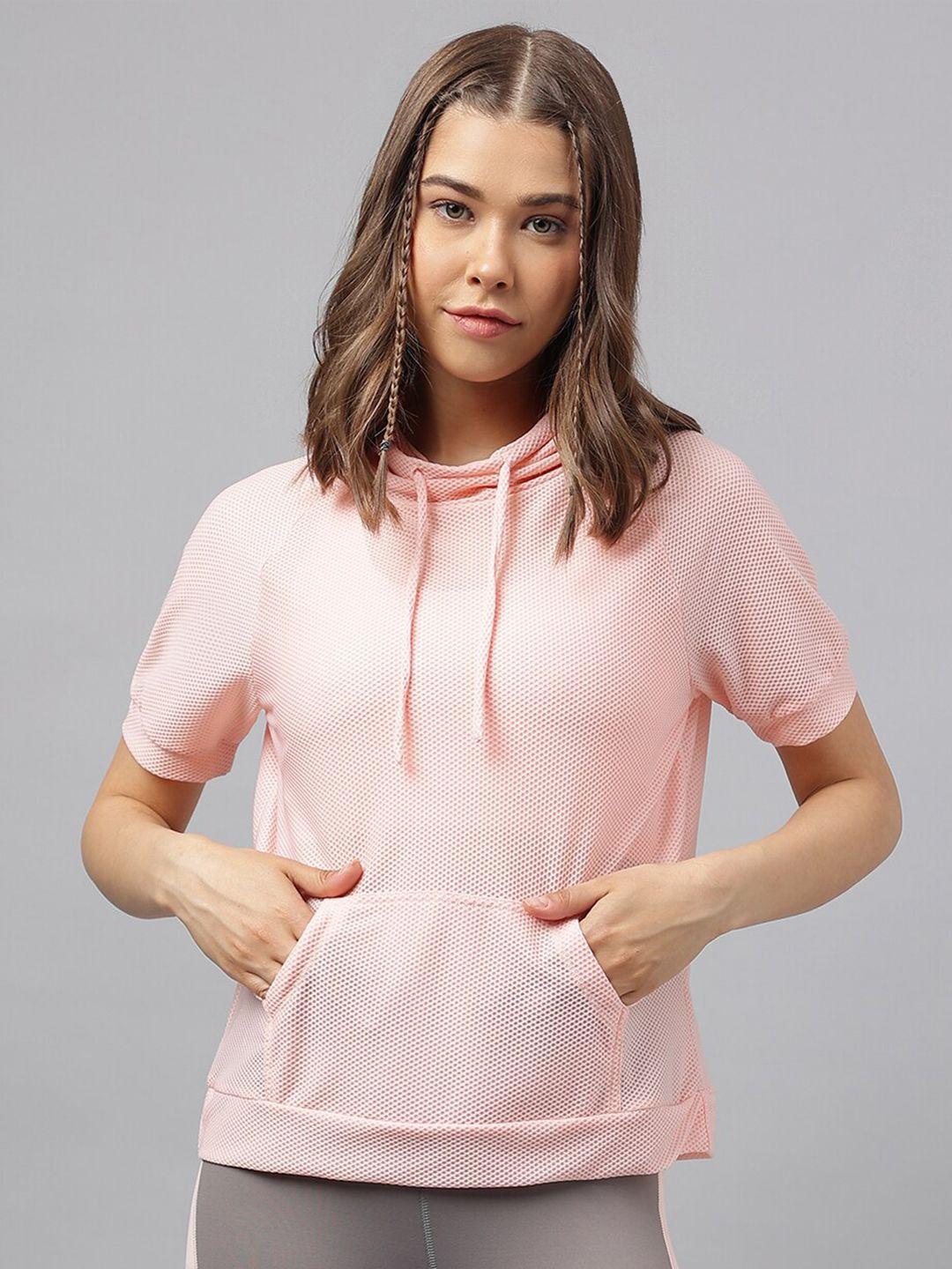 fitkin pink cinched waist top