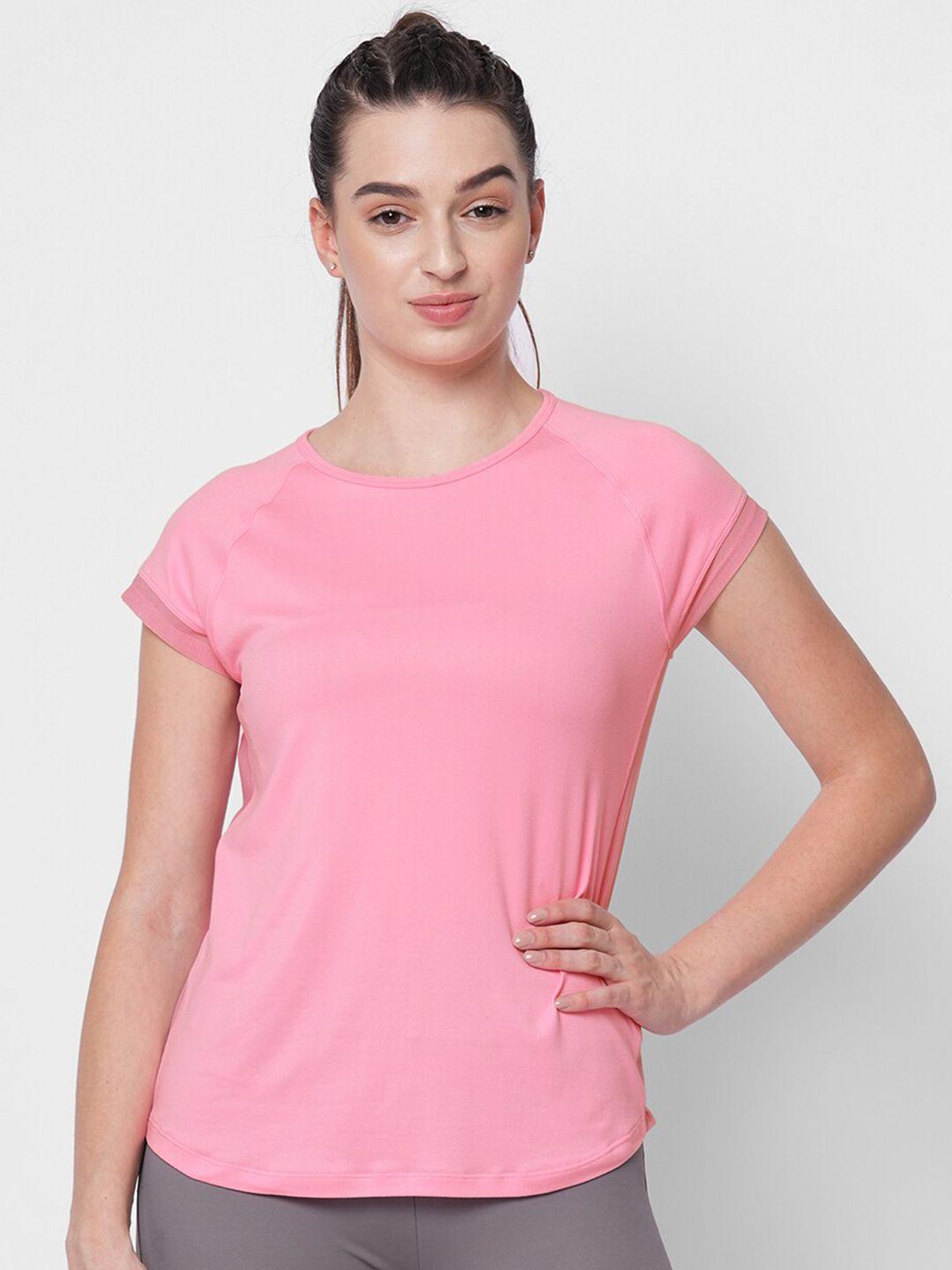 fitkin women pink anti odour t-shirt