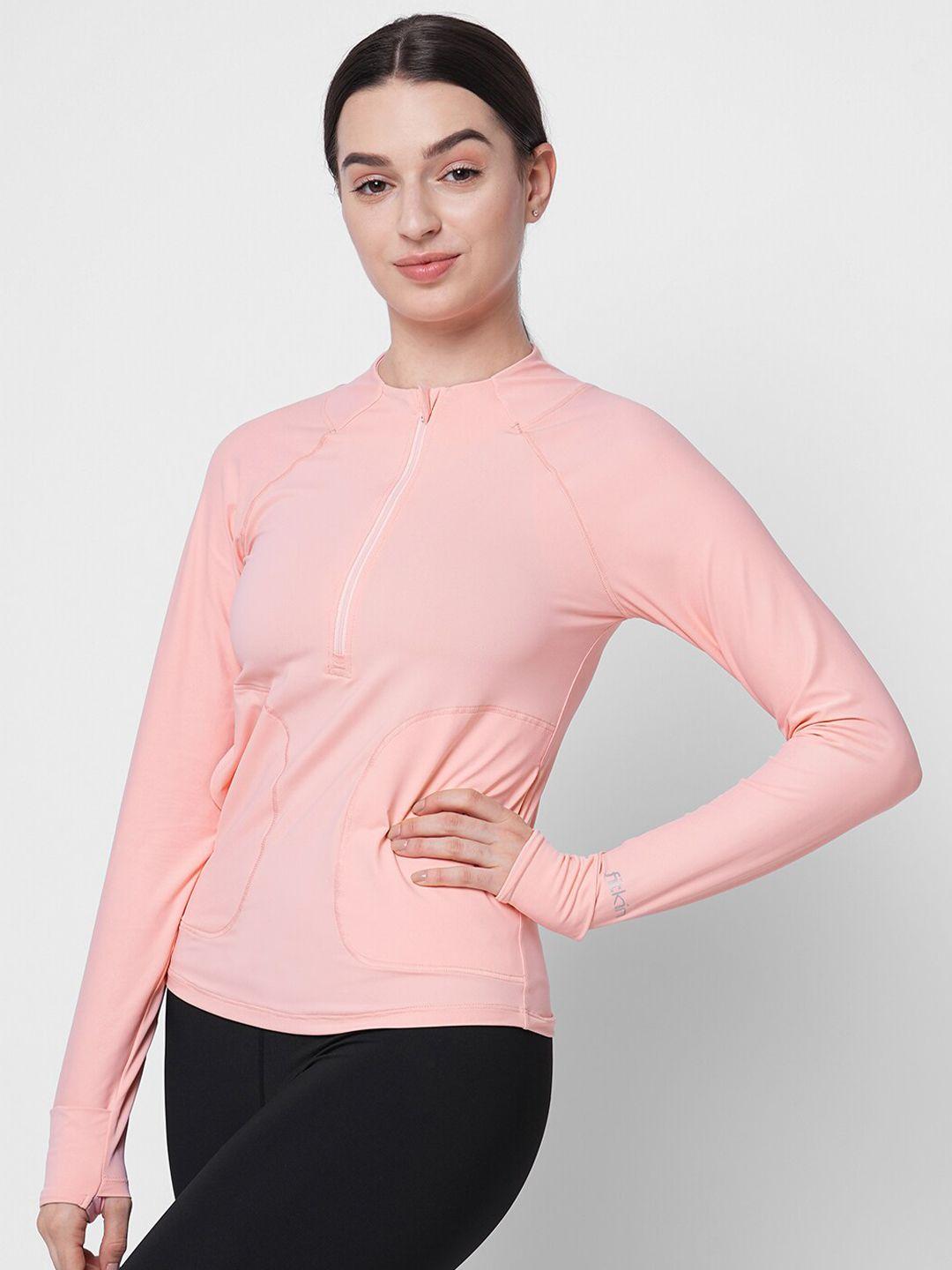 fitkin women pink anti odour t-shirt