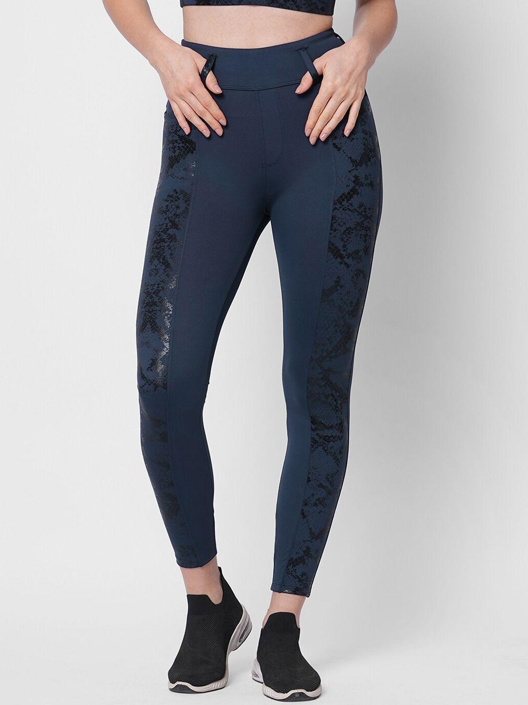 fitkin women printed high-rise tights