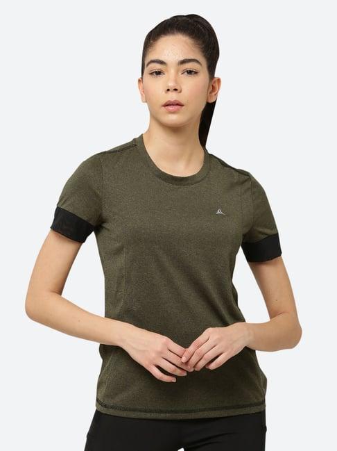 fitleasure olive textured t-shirt