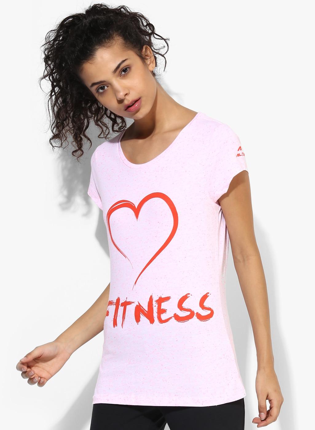 fitness pink pure cotton top