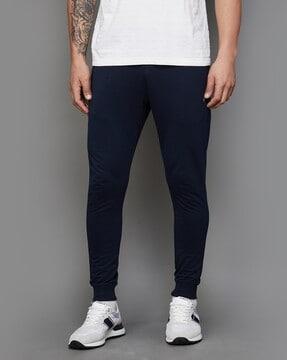 fitted joggers with drawstring waist