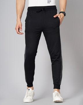 fitted joggers with drawstring