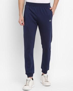 fitted joggers with elasticated waist
