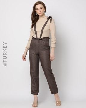fitted jumpsuit with tie-up accent