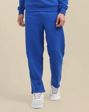 fitted sweat pants with drawstrings