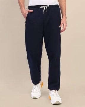 fitted sweat pants with drawstrings
