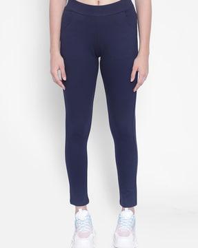 fitted track pant with elasticated waist